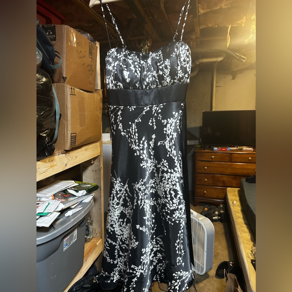 Black and white dress